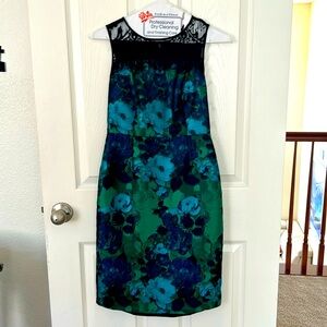 Green lace top dress size 00P